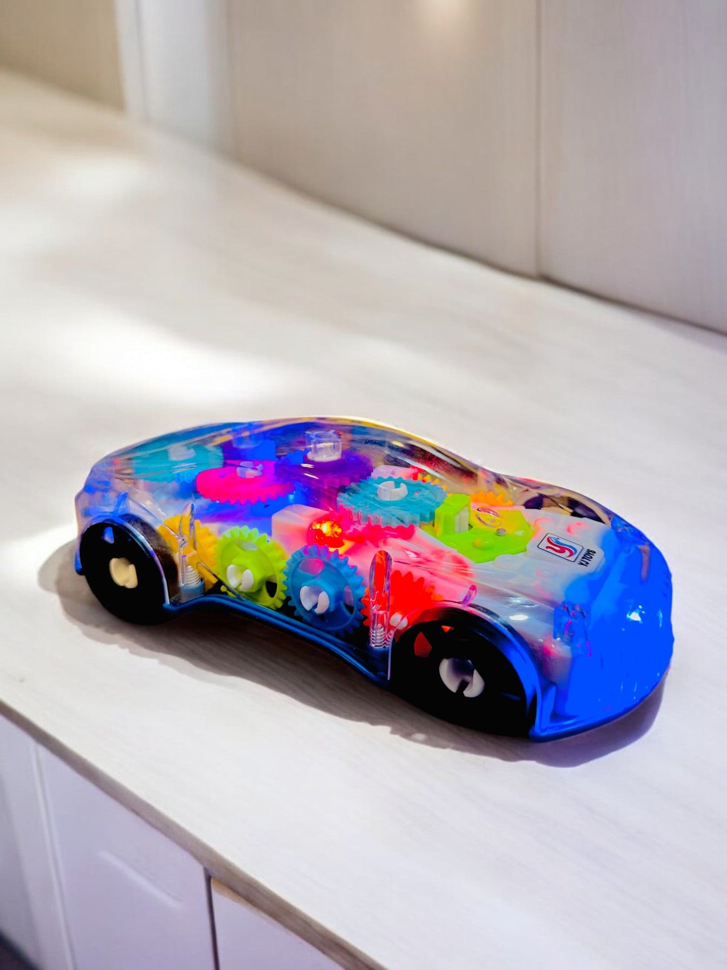 360° Sensor Car with Lights | Rotating Remote Control Car for Kids